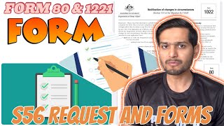 S56 REQUEST AND FORMS | FORM 80 | FORM 1221 | FORM 1023 | FORM 1022