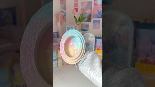 painting a frame in pastel rainbow colors 💫💖 #art #paintingtechniques #diy