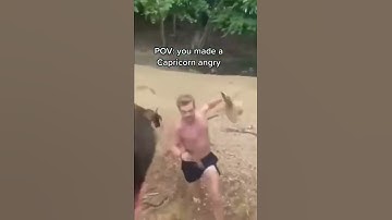Thumbnail of Pov: You made a Capricorn angry #shorts #capricorn  ♑🐐