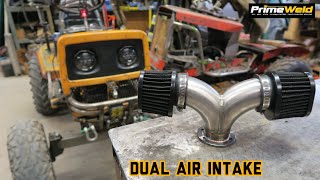 Building a custom air intake for my offroad mower