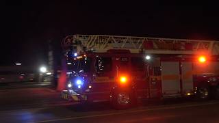 Toronto Fire Pumper 234 & BRAND NEW Aerial 215 Responding