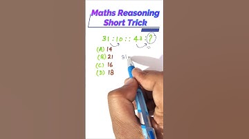 Number Analogy | Reasoning Short Tricks || Number based analogy | #shorts CTET, TET, SUPER TET, SSC
