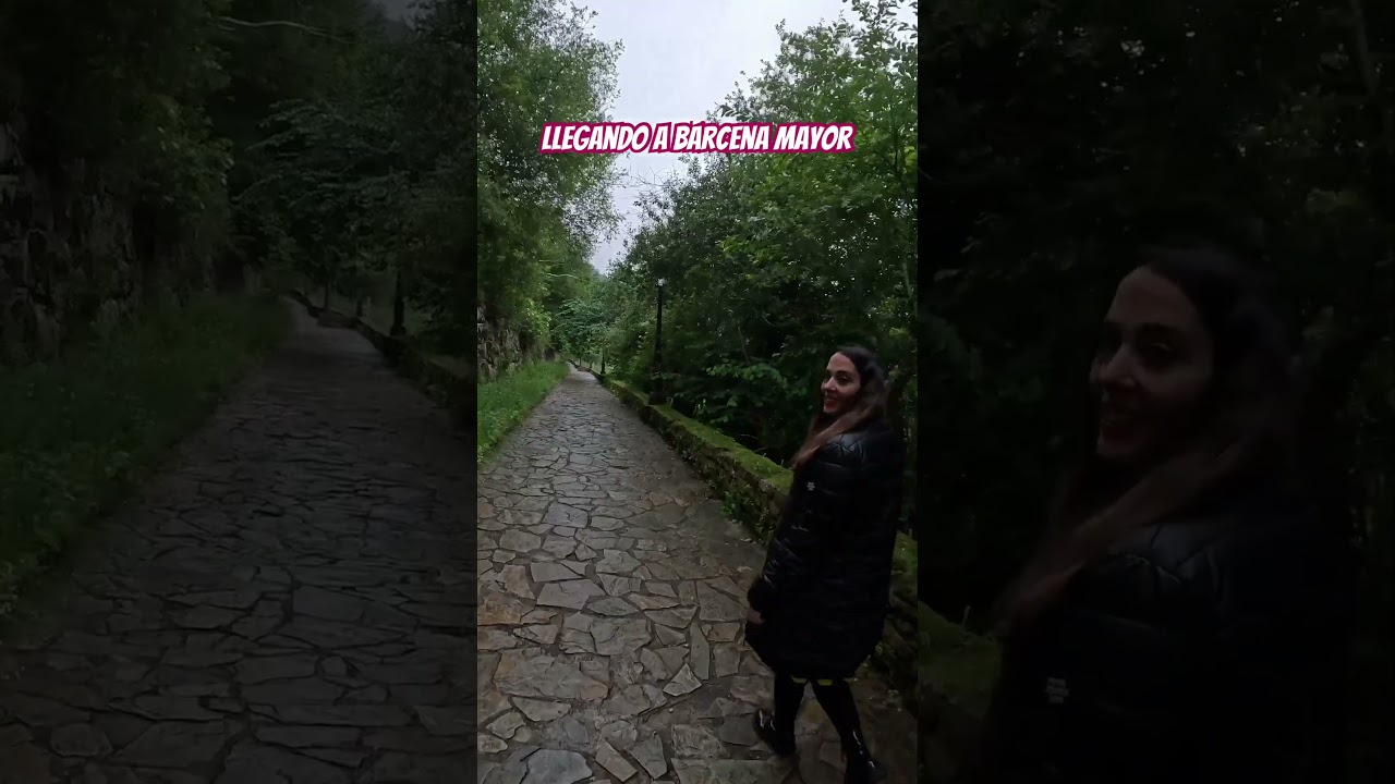 Llegando al pueblo más bonito de España Barcena Mayor #cantabria