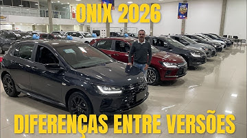Chevrolet Onix 2026 - Diferenças entre TODAS as versões