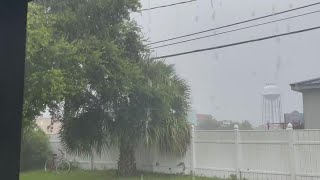 Weather Snapshot: Jacksonville Beach rainstorm