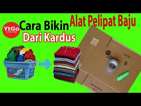  Cara  Membuat  Alat Pelipat Baju  Dari  Kardus  Bekas Aqua  