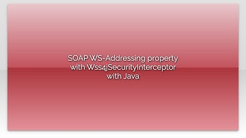 SOAP WS-Addressing property with Wss4jSecurityInterceptor with Java