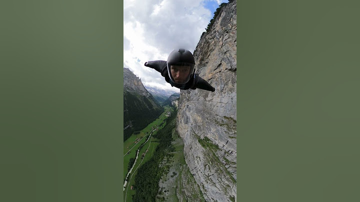 Switzerland BASE Jump Wingsuit