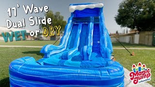 17’ Wave Dual Slide | Wet or Dry | Magic Jump, Inc.