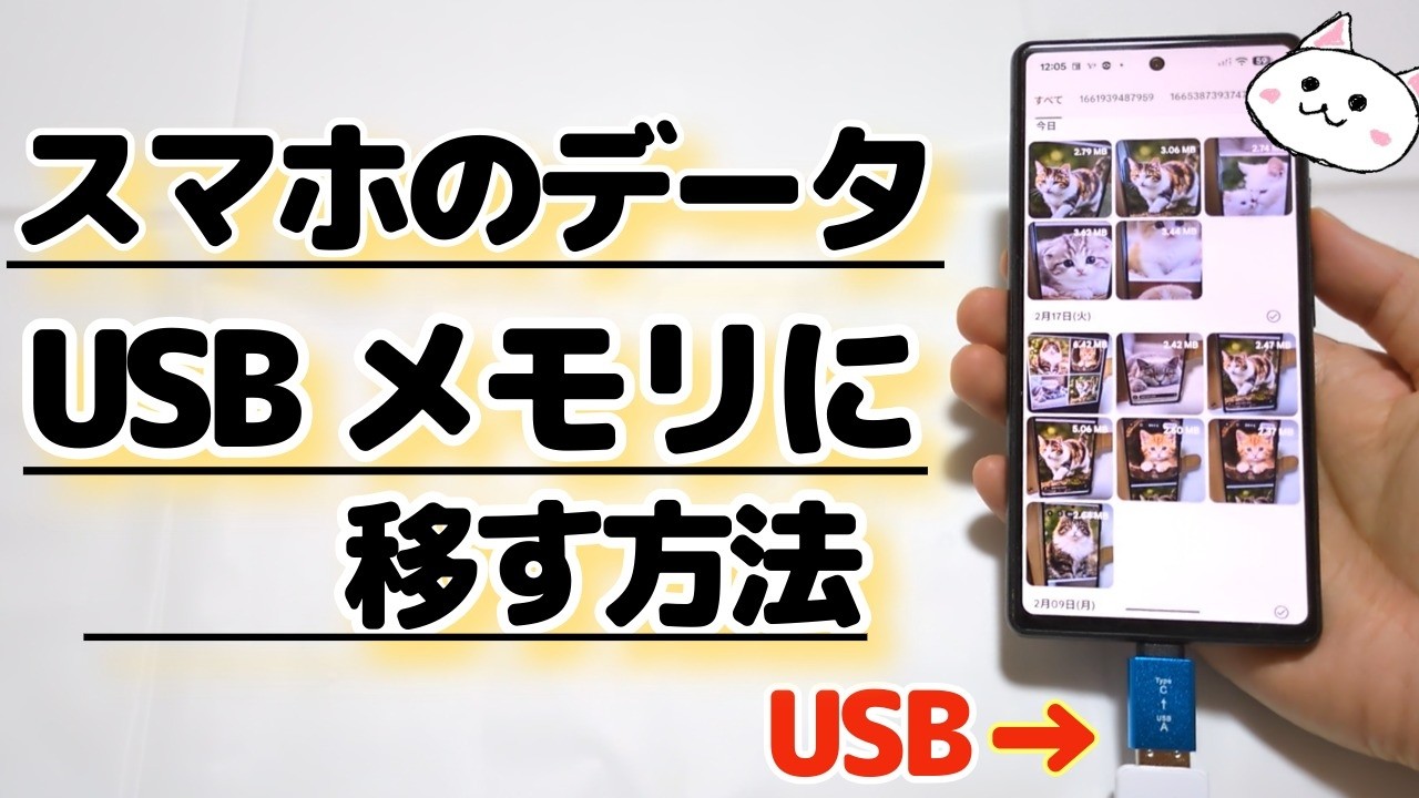 Androidスマホの写真・動画をUSBメモリに移す方法 | ダイソーだけでOK - YouTube