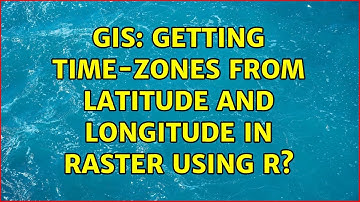 GIS: Getting time-zones from latitude and longitude in raster using R? (2 Solutions!!)