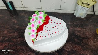 heart shape cake design #viral #shorts #cake #viralvideo #baking #cakes #cakeartist