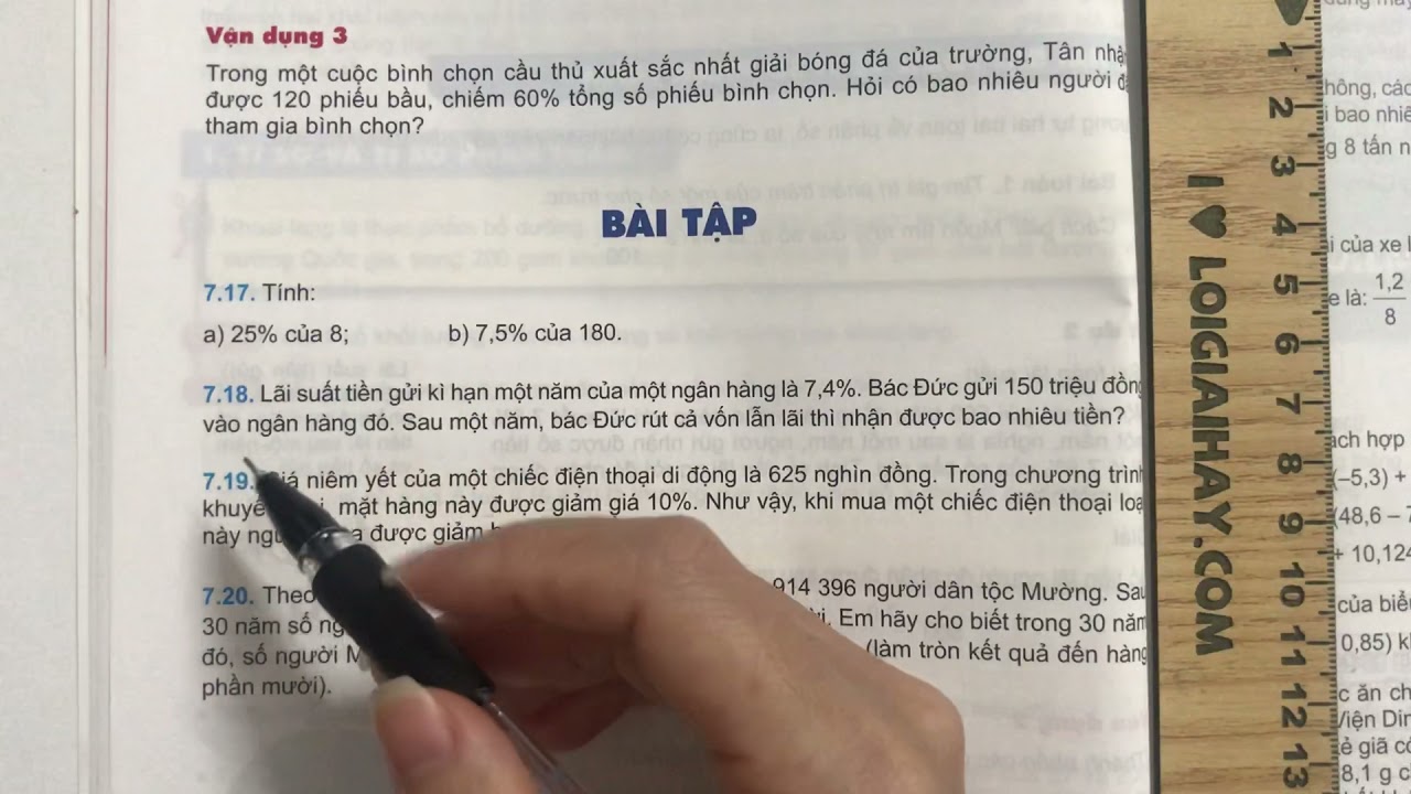 Giải Bài 7.17 trang 40 SGK Toán 6 Kết nối tri thức với cuộc sống