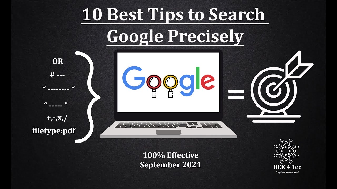 10 best methods/Tips for Effective Google Searching (with exambles)
