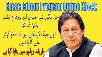 Ehsas labour program check online-ehsas labour fund-eahsas labour for chota karobar-easy to do