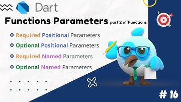 Functions Parameters in Dart Programming Language | انواع پارامترهای ورودی توابع در زبان دارت