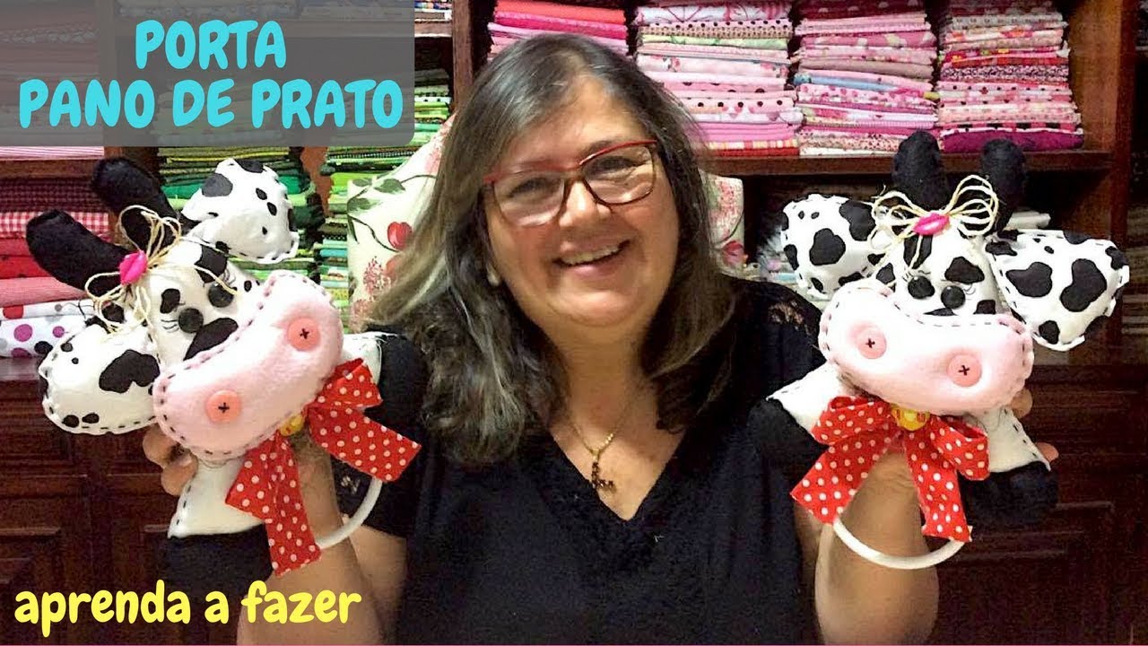 Como Fazer o Porta Pano de Prato de Vaquinha