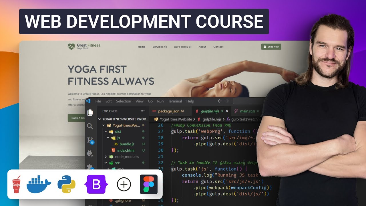 Develop A Modern Website For Beginners: START to FINISH