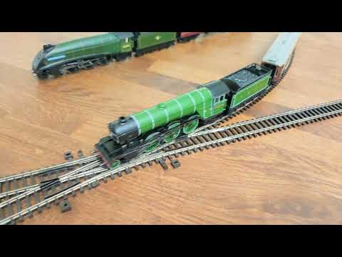Tillig TT double slip being tested on all exits.