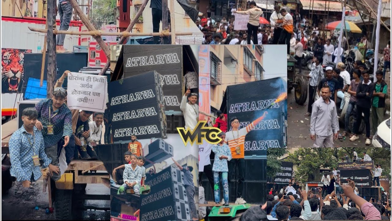 Eid-e-milad juloos Pune 2k25 || Atharva Sound || WFC BOYS 