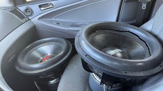 Dropping off my 2 zv5 18's for recone!/Scion XB with 6 15's!!!!