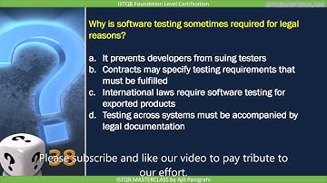 1 1 1 Typical Objectives of Testing QUIZ   5 : ISTQB Foundation level 2018 Question bank