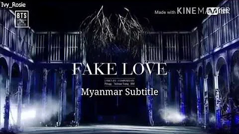 BTS - Fake Love ComeBack Show live ( Myanmar Subtitle )