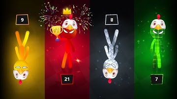 Stickman Party 1 2 3 4 Player Gameplay Satisfying MINIGAMES Walkthrough UPDATED Android ios part 86