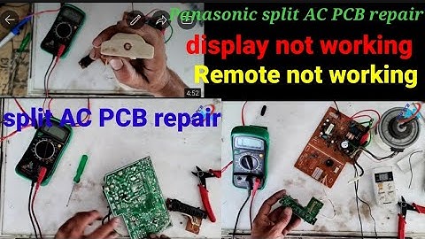 Panasonic split AC PCB repair/Panasonic split AC remote not working/display not working | PCB repair