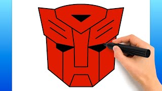 How To Draw The Autobots Logo From Transformers (Easy Drawing Tutorial)