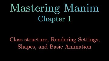 Class structure, Rendering Settings, Shapes, and Basic Animation | Mastering Manim Chapter 1