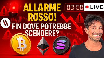 BITCOIN, CRYPTO: ALLARME ROSSO!! FIN DOVE POTREBBE SCENDERE?