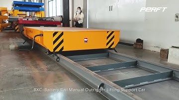 Industry Heavy Duty Electric Motorized Flat Transfer Carts On Rails BXC 60T