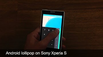 Android 5.0 lollipop (AOSP) on Sony Xperia S