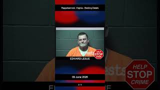 Rappahannock, Virginia Booking Records - 09 June 2026