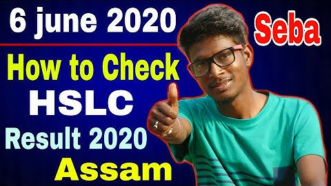 How to check matric result 2020 assam,How to check hslc result 2020 assam,how to see matric result,