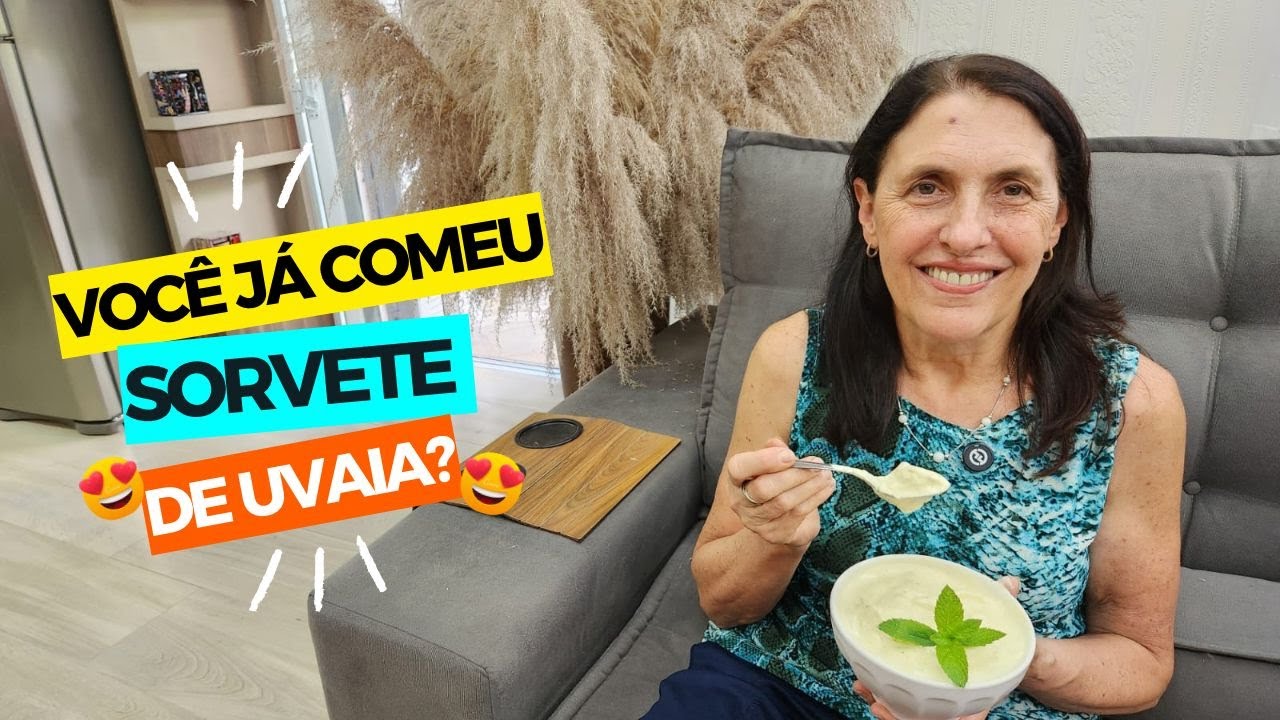 SORVETE DE UVAIA PASSO A PASSO