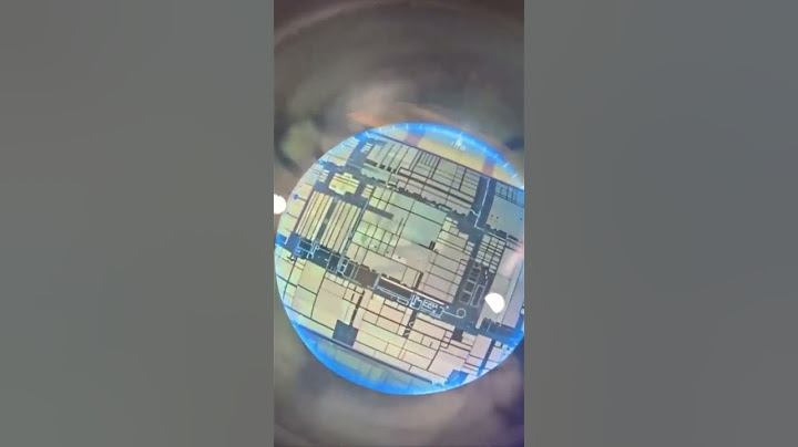 Apple Microchip CPU Under Microscope 🔬