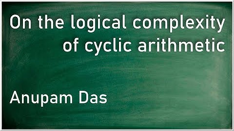 Anupam Das. On the logical complexity of cyclic arithmetic