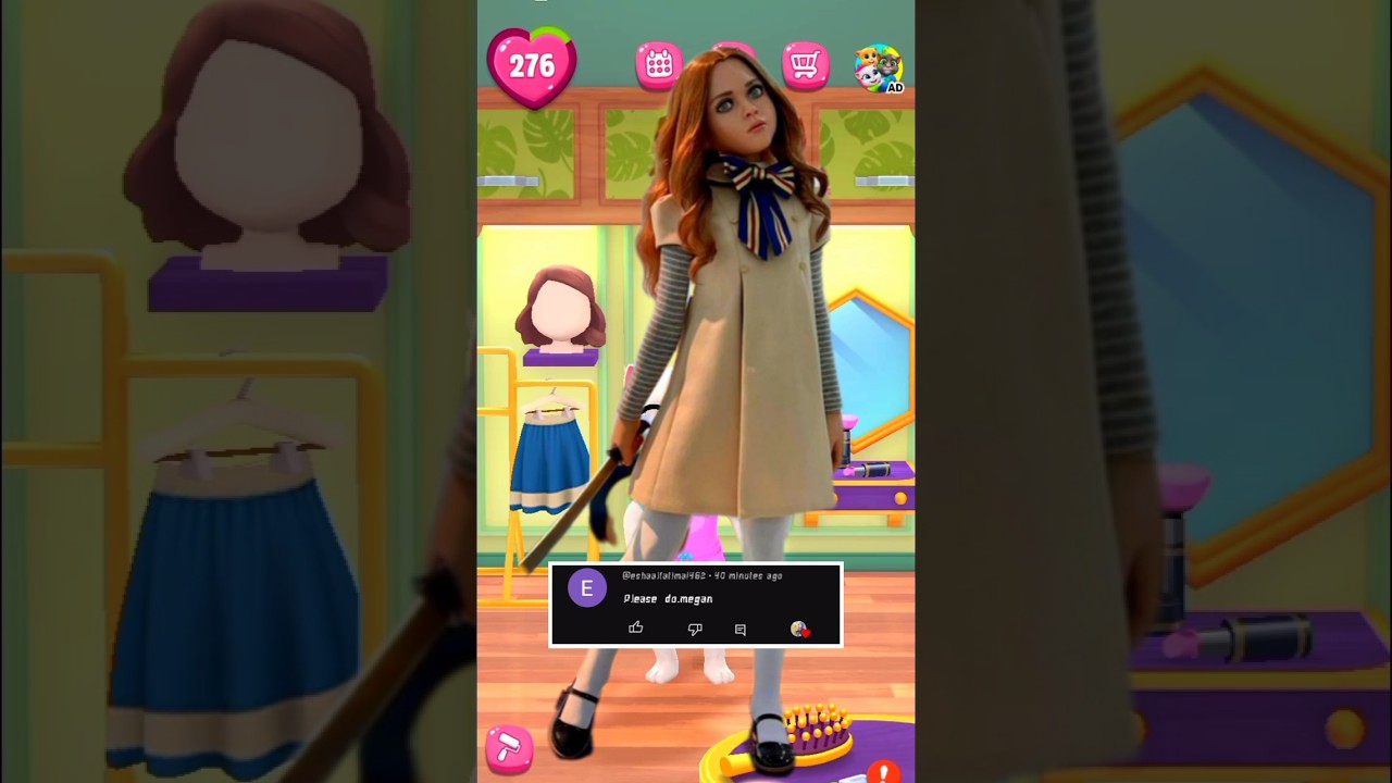 M3gan doll makeover by my talking Angela 2 