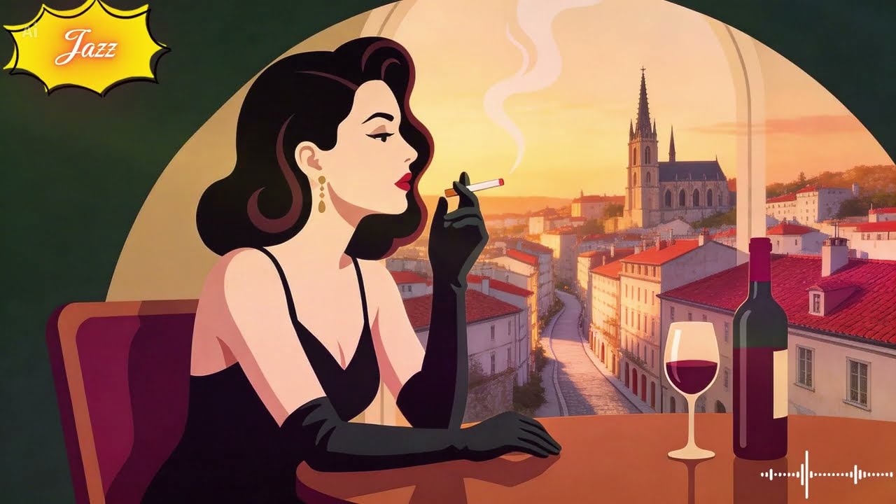 1940s Retro Jazz Café – Vintage Swing & Old Town Vibes