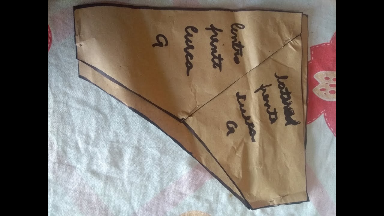 Como fazer molde de Cueca: Método Fácil