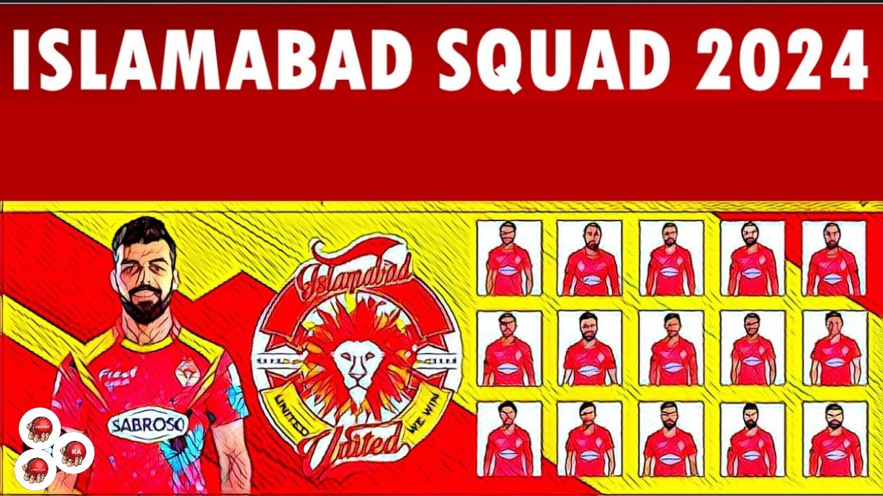 Islamabad United Full Squad  | Islamabad United Coaches and Owner | Islamabad United Squad PSL 2024