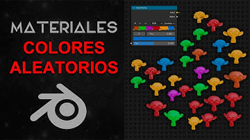 COLORES ALEATORIOS - RANDOM | BLENDER MATERIALES