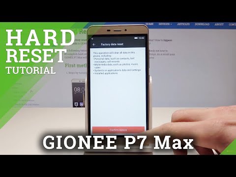 HARD RESET GIONEE P7 Max - Erase All Data & Settings