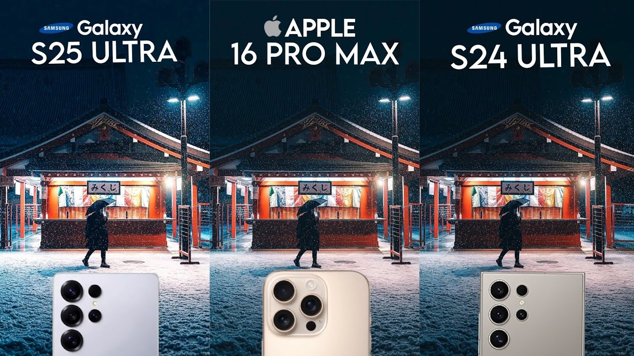 Samsung Galaxy S25 ULTRA vs iPhone 16 Pro max vs Samsung Galaxy S24 ...