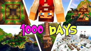 I Survived 1000 Days in HARDCORE Minecraft [FULL MOVIE]