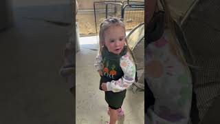 “Let’s get feeding!” #horse #equestrian #farming #toddler