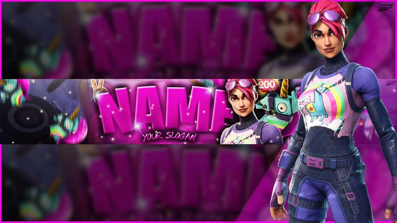 Free Psd Banner Template • Brite Bomber • Fortnite 🎨 Youtube