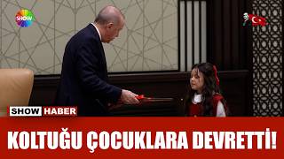 Cumhurbaşkanı Erdoğan çocuklarla buluştu!